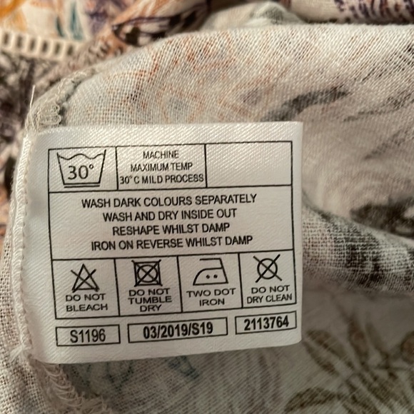 Linen Blend Sleeveless Isle Collection by Edinburgh Woollen Mill Size 18 - Picture 7 of 7